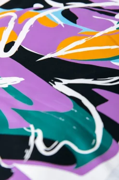 New Colourful Rebel Abstract Flower Hoodie | Light grey melange Lightgreymelange