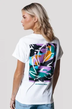 Online Colourful Rebel Abstract Flower T-shirt | Standard white Standardwhite
