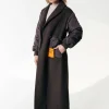 Hot Colourful Rebel Ada Wool Long Coat | Cacao