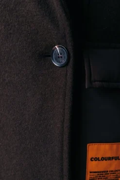Hot Colourful Rebel Ada Wool Long Coat | Cacao