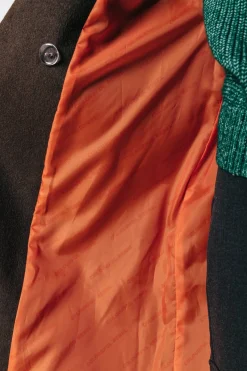 Hot Colourful Rebel Ada Wool Long Coat | Cacao