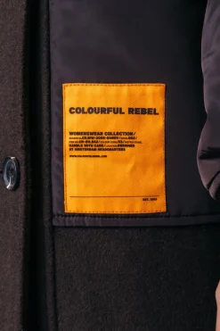 Hot Colourful Rebel Ada Wool Long Coat | Cacao