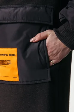 Hot Colourful Rebel Ada Wool Long Coat | Cacao