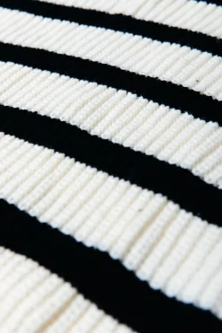 Fashion Colourful Rebel Alba Stripe Knit | Black/white