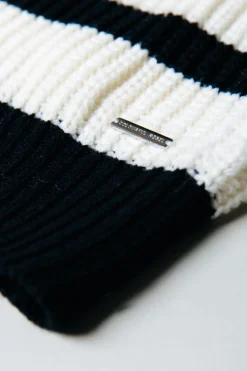 Fashion Colourful Rebel Alba Stripe Knit | Black/white