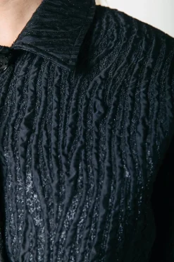 Clearance Colourful Rebel Bente Zebra Jacquard Jacket | Black