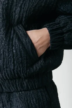 Clearance Colourful Rebel Bente Zebra Jacquard Jacket | Black