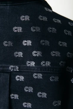 Online Colourful Rebel Billie Denim Blouse | Dark grey denim Darkgreydenim