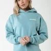 Fashion Colourful Rebel Box Logo Hoodie | Mineral blue Mineralblue
