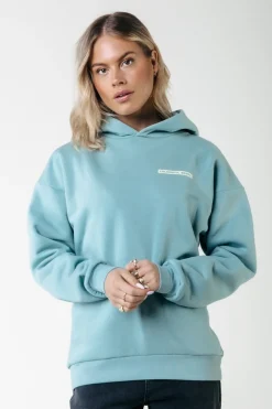 Fashion Colourful Rebel Box Logo Hoodie | Mineral blue Mineralblue