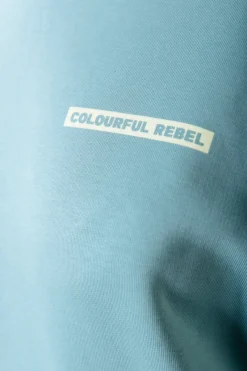 Fashion Colourful Rebel Box Logo Hoodie | Mineral blue Mineralblue