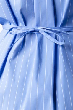 Fashion Colourful Rebel Brienna Striped Blouse Dress | Blue