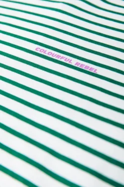 Fashion Colourful Rebel Logo Stripe Longsleeve | Off white Offwhite