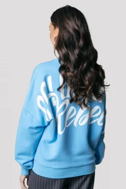 Fashion Colourful Rebel Logo Sweat | Mist Blue Mistblue