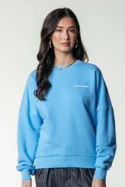 Fashion Colourful Rebel Logo Sweat | Mist Blue Mistblue