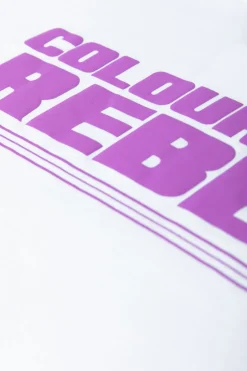 Sale Colourful Rebel Puff Logo T-shirt | Standard white Standardwhite