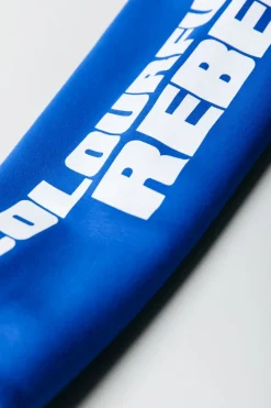 Discount Colourful Rebel Sleeve Logo Hoodie | Deep blue Deepblue