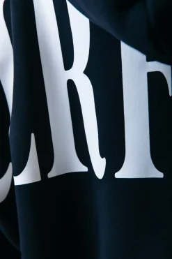 Hot Colourful Rebel CR Back Logo Hoodie | Off black / Washed black