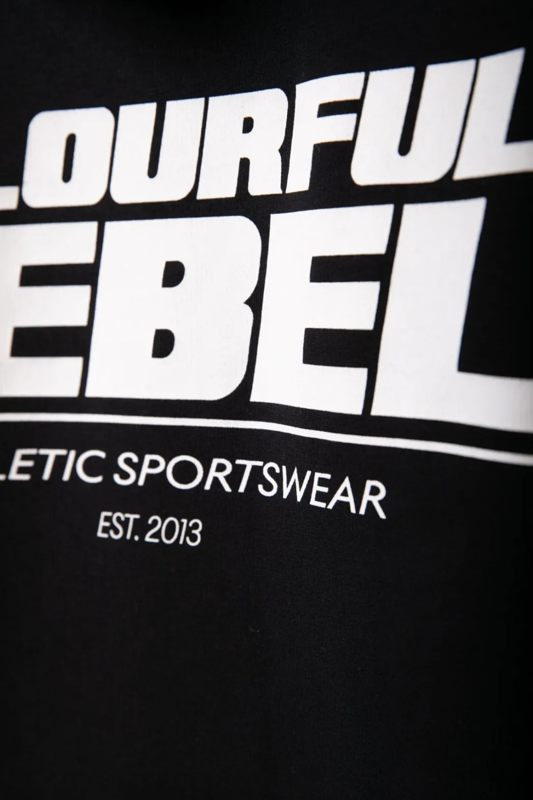 Best Colourful Rebel CR Bold Logo Hoodie | Black