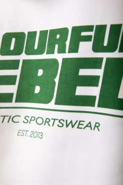 Clearance Colourful Rebel CR Bold Logo Hoodie | Off white Offwhite