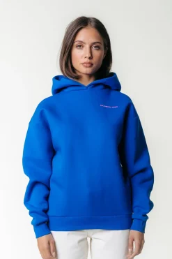 Clearance Colourful Rebel Flower Square Hoodie | Blue