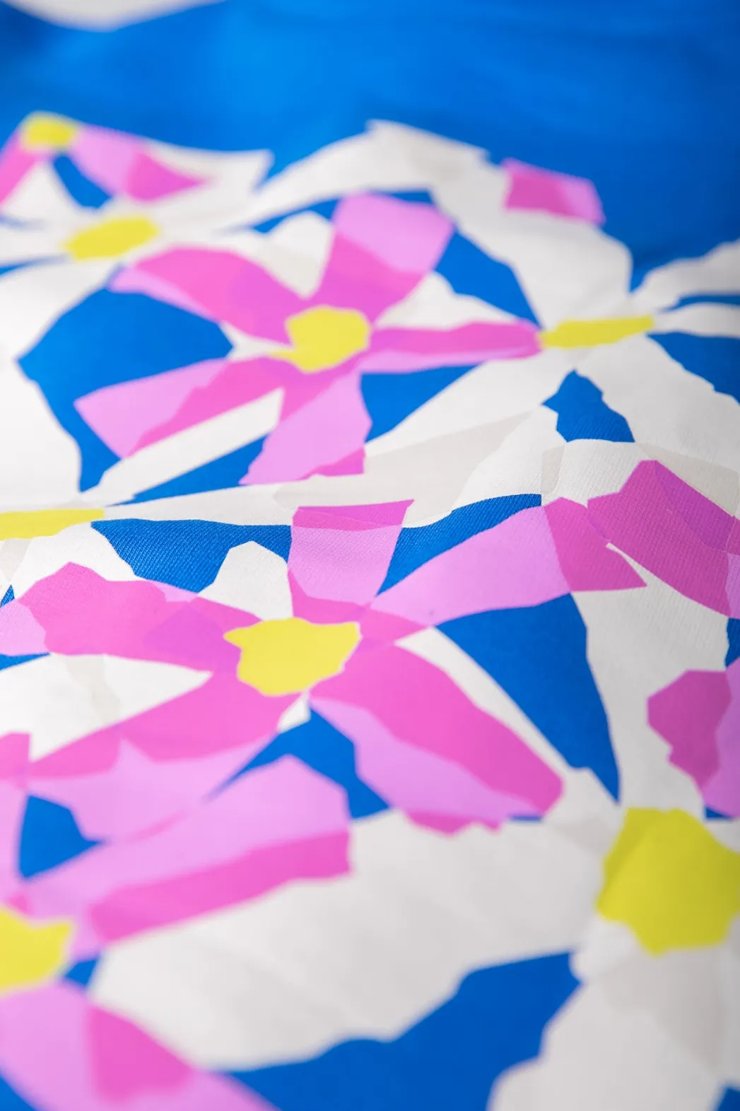 Clearance Colourful Rebel Flower Square Hoodie | Blue