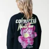 Hot Colourful Rebel Flower World Tour Sweat | Black