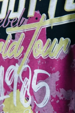 Hot Colourful Rebel Flower World Tour Sweat | Black