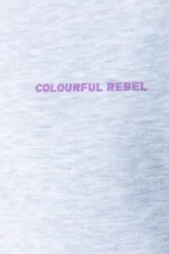 New Colourful Rebel Flower World Tour Sweat | Light grey melange Lightgreymelange