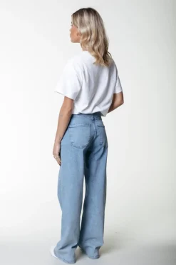 Discount Colourful Rebel Gaias High Rise Denim | Light blue denim Lightbluedenim