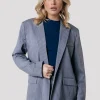 Online Colourful Rebel Gemma Pinstripe Blazer | Dark grey Darkgrey