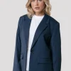 Clearance Colourful Rebel Gemma Pinstripe Blazer | Dark blue Darkblue