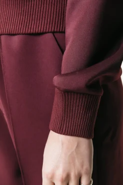 Fashion Colourful Rebel Ilena Zipped Sweat | Port Red Portred