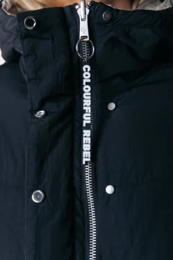 Sale Colourful Rebel Isado Reversible Puffer Jacket | Black