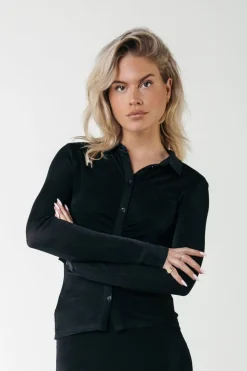 Online Colourful Rebel Ismaya Button Down Top | Black