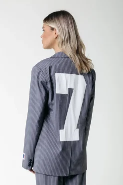 Best Colourful Rebel Jesra Stripe Blazer | Dark grey Darkgrey