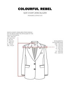 Clearance Colourful Rebel Jesra Stripe Blazer | Dark grey Darkgrey