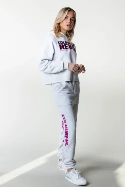Outlet Colourful Rebel Joelle Logo Jogger Pants | Light grey melange Lightgreymelange