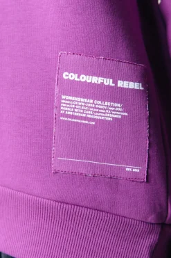 Best Colourful Rebel Label Hoodie | Violet Pink Violetpink