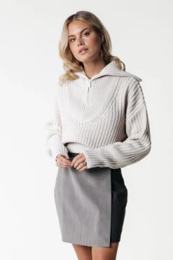 Fashion Colourful Rebel Maeve Check Skirt | Darkest Brown Darkestbrown