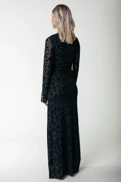 Discount Colourful Rebel Maude Leopard Maxi Dress | Black