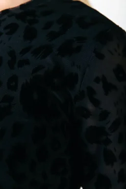 Discount Colourful Rebel Maude Leopard Maxi Dress | Black