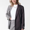 Hot Colourful Rebel Mimmi Blazer | Dark brown Darkbrown