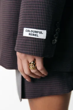 Hot Colourful Rebel Mimmi Blazer | Dark brown Darkbrown