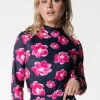 Hot Colourful Rebel Neyo Poppy Flower Top | Bright pink Brightpink
