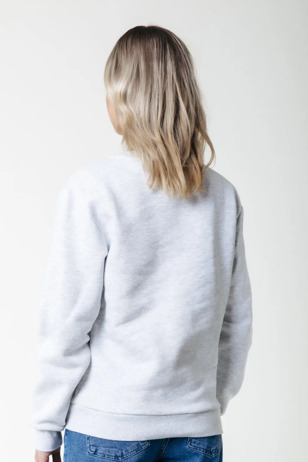 Clearance Colourful Rebel Puff Logo Sweat | Light grey melange Lightgreymelange