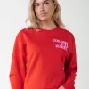 Discount Colourful Rebel Puff Logo Sweat | Scarlet Red Scarletred