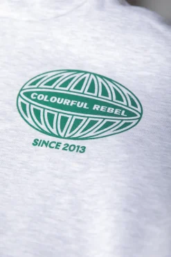 Best Colourful Rebel Racer Logo Hoodie | Light grey melange Lightgreymelange