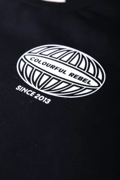 Outlet Colourful Rebel Racer Logo Sweat | Black