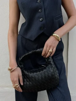 Hot Colourful Rebel Rus Pinstripe Straight Pants | Dark blue Darkblue